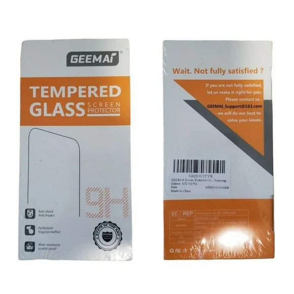 Geemai Tempered Glass Screen Protector Samsung For Samsung Galaxy A52 4G/5G - Picture 5 of 5